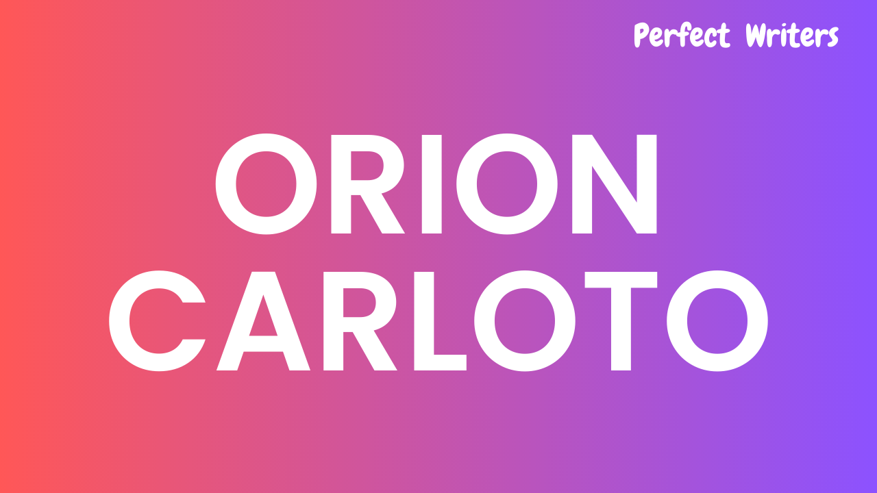 Orion Carloto Net Worth [Updated 2023], Age, Bio
